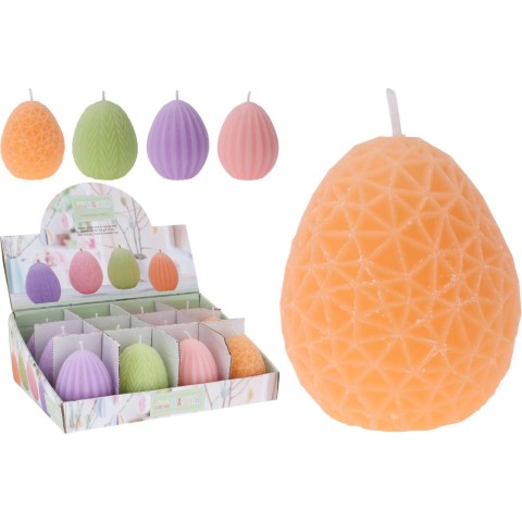 CANDELA UOVO 5X7CM 4ASS